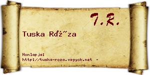 Tuska Róza névjegykártya