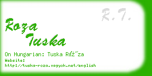 roza tuska business card